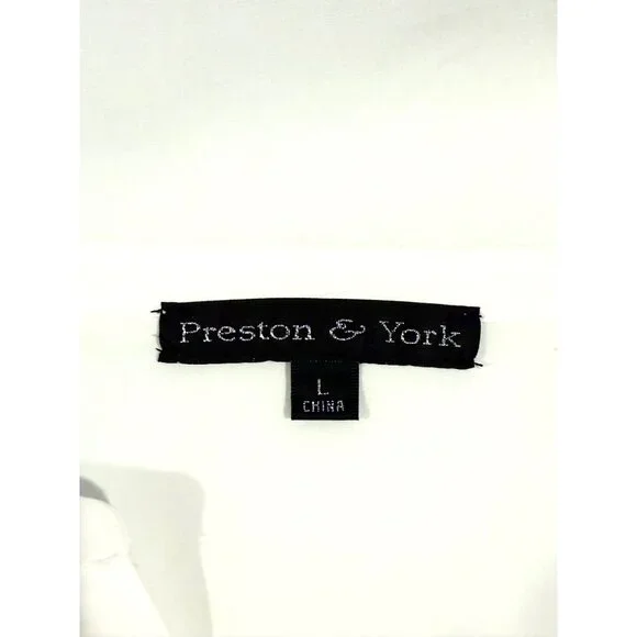 Preston & York LARGE Cotton pullover Blouse with pleated bell sleeves - Picture 7 of 8